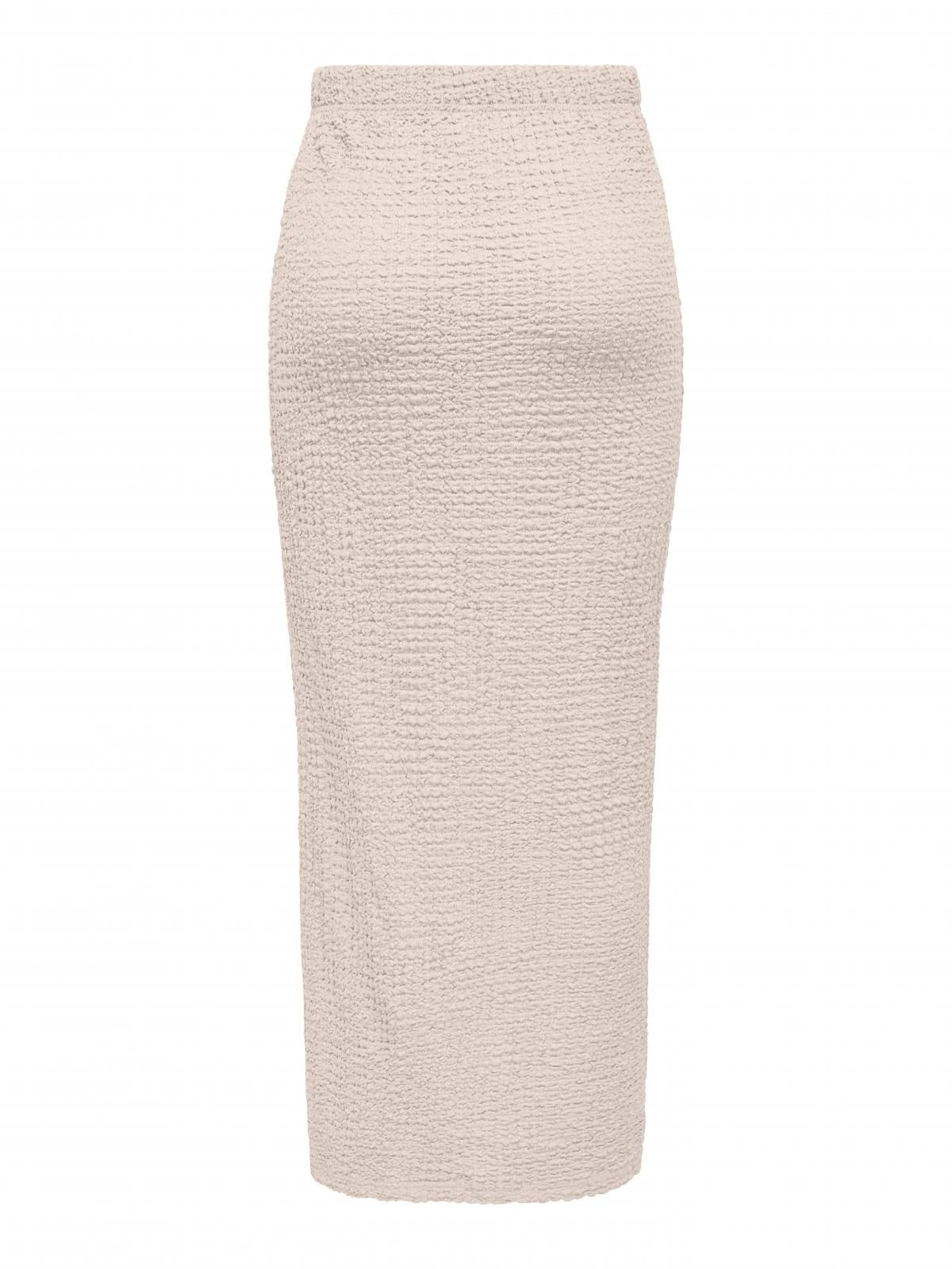 온리 텍스처 베이직 롱 스커트 슬릿 15324480_115 BEIGE / PUMICE STONE - 상세 이미지 4