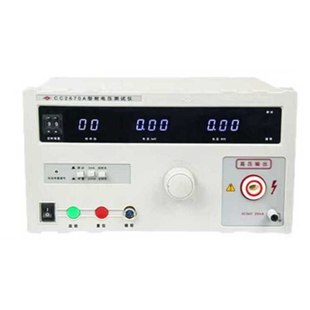 내전압 시험기 절연저항 계측기 테스터기 케이블 압력 CC2670A(AC) - 상품 이미지