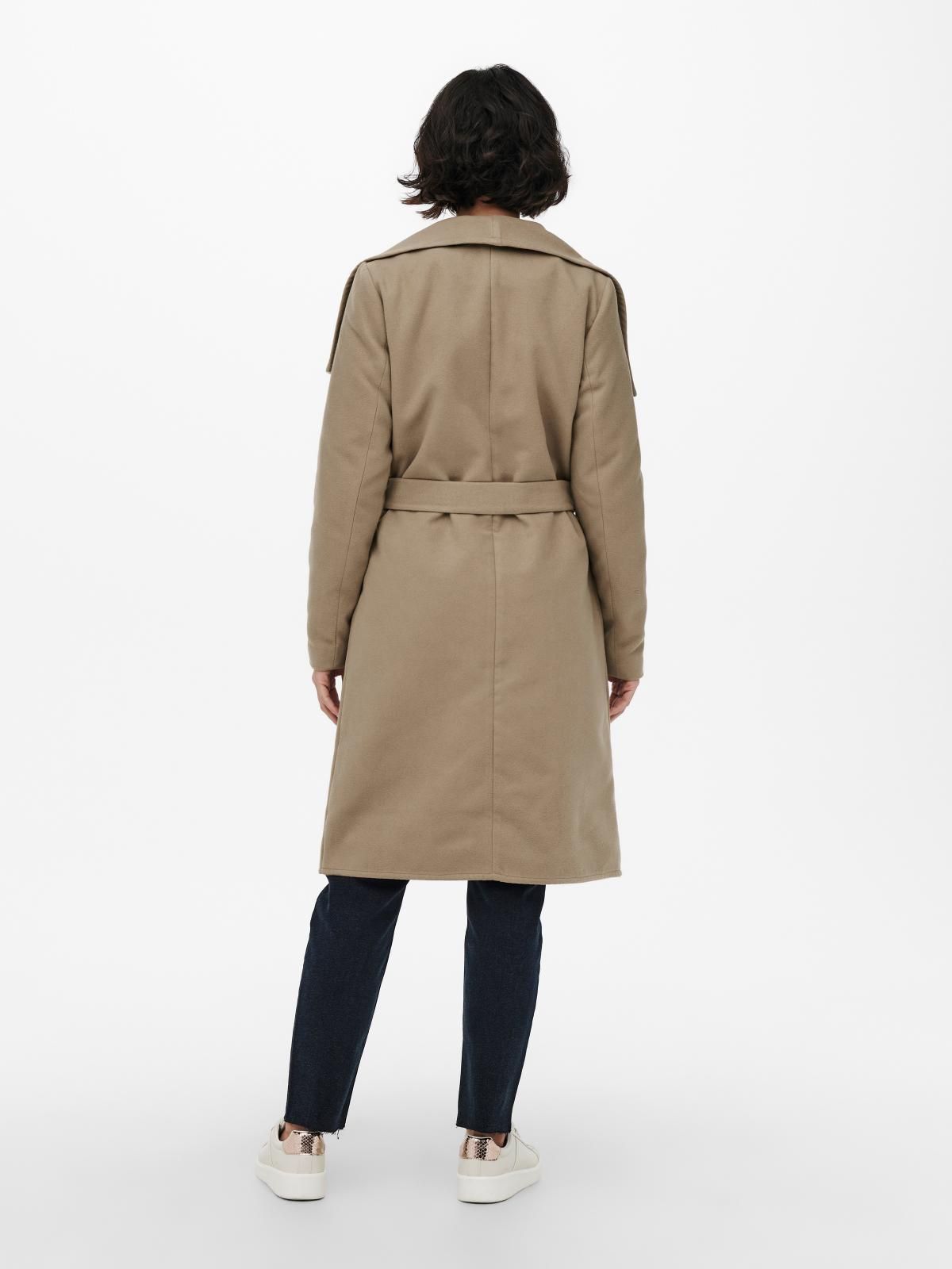 온리 클래식 벨티드 트렌치코트 베이지 15233406_315 BROWN / CAMEL - 상세 이미지 2