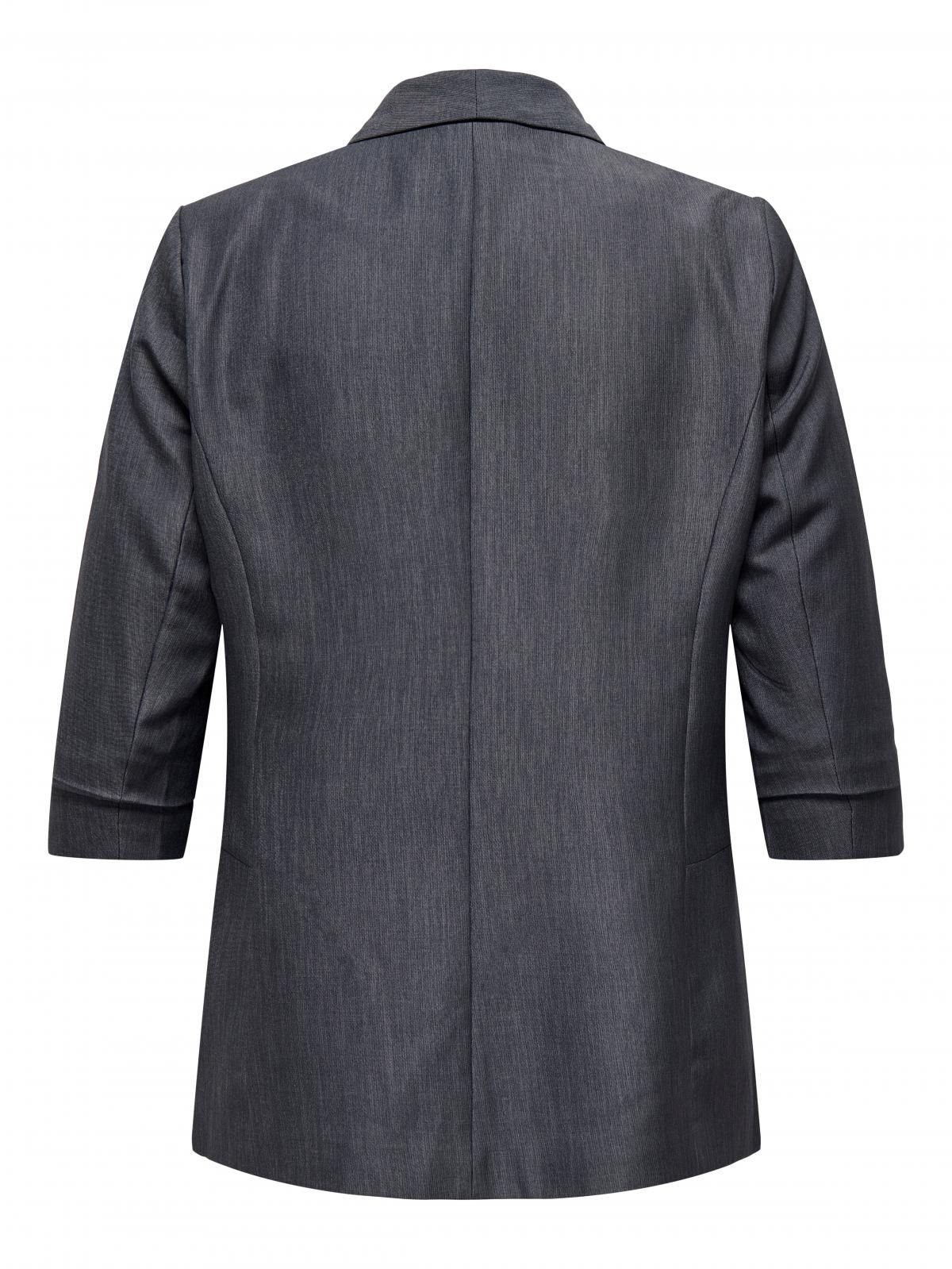 온리 빅사이즈 테일러드 오픈 블레이저 15300514_2383 GREY / DARK GREY MELANGE - 상세 이미지 4