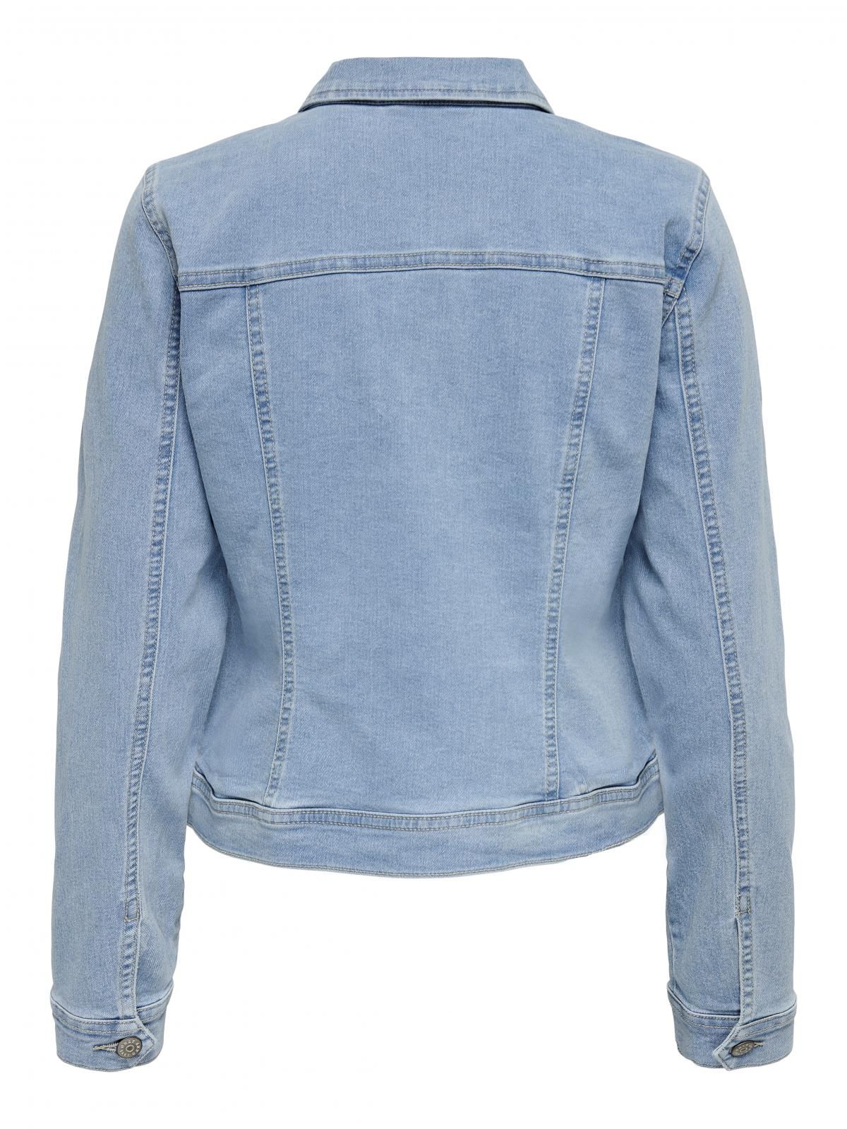 온리 트렌디 데님 숏 재킷 15243147_2116 BLUE / LIGHT BLUE DENIM - 상세 이미지 4