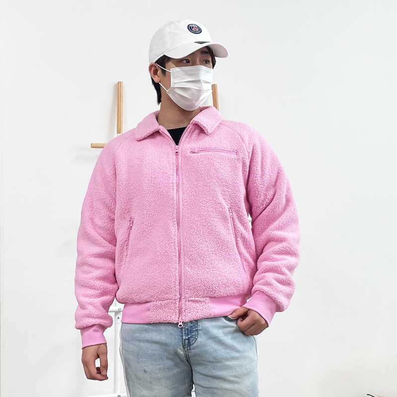 나이키 여성 오버핏 후리스 뽀글이 점퍼 양털 집업 자켓 CK5286핑크, L 이미지 6