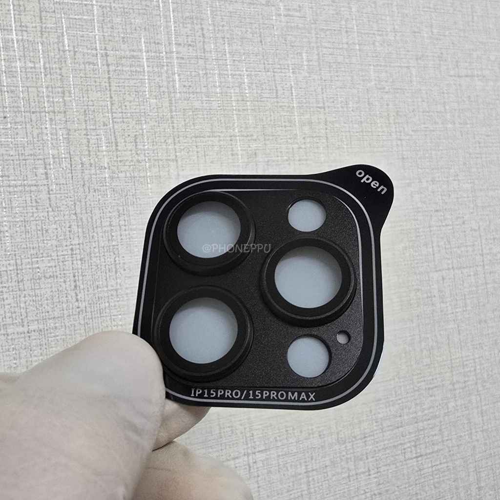 [HIGHON] 오리지널 컬러 가더 프레임 카메라 필름 블랙, 아이폰15 PRO MAX, 1매입 이미지 7