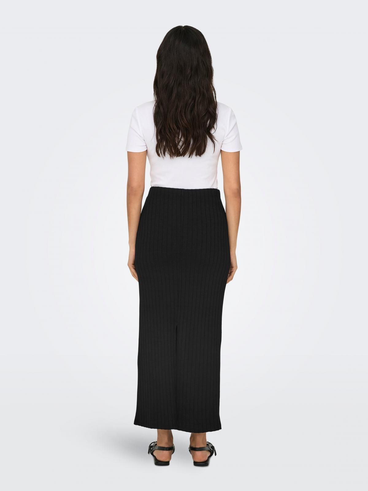 온리 베이직 데일리 롱 스커트 블랙 15341385_2161 BLACK / BLACK - 상세 이미지 2