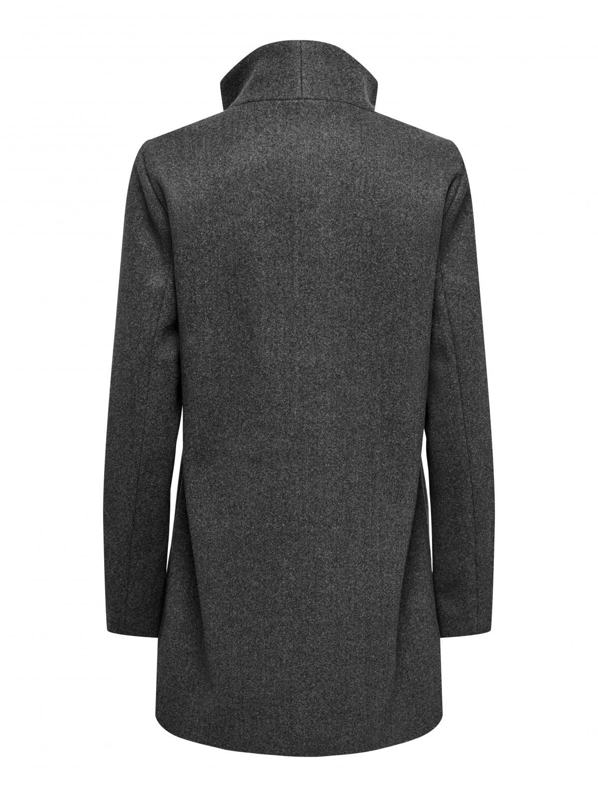 온리 테크니컬 더블브레스트 하이넥 숏코트 15358884_2383 GREY / DARK GREY MELANGE - 상세 이미지 4