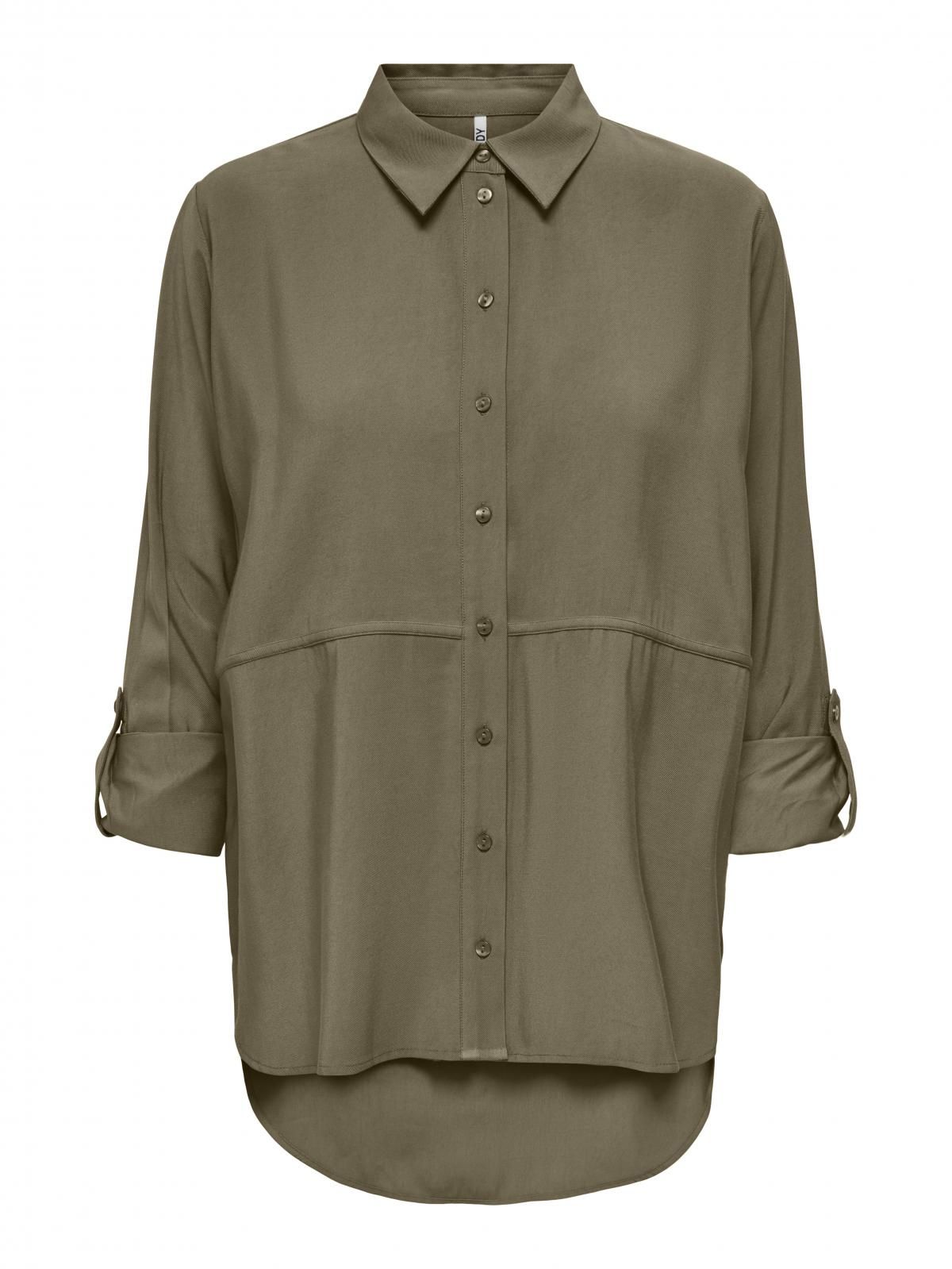 제이디와이 오버핏 테크니컬 카키 셔츠 15284703_120 GREY / WALNUT - 상세 이미지 4