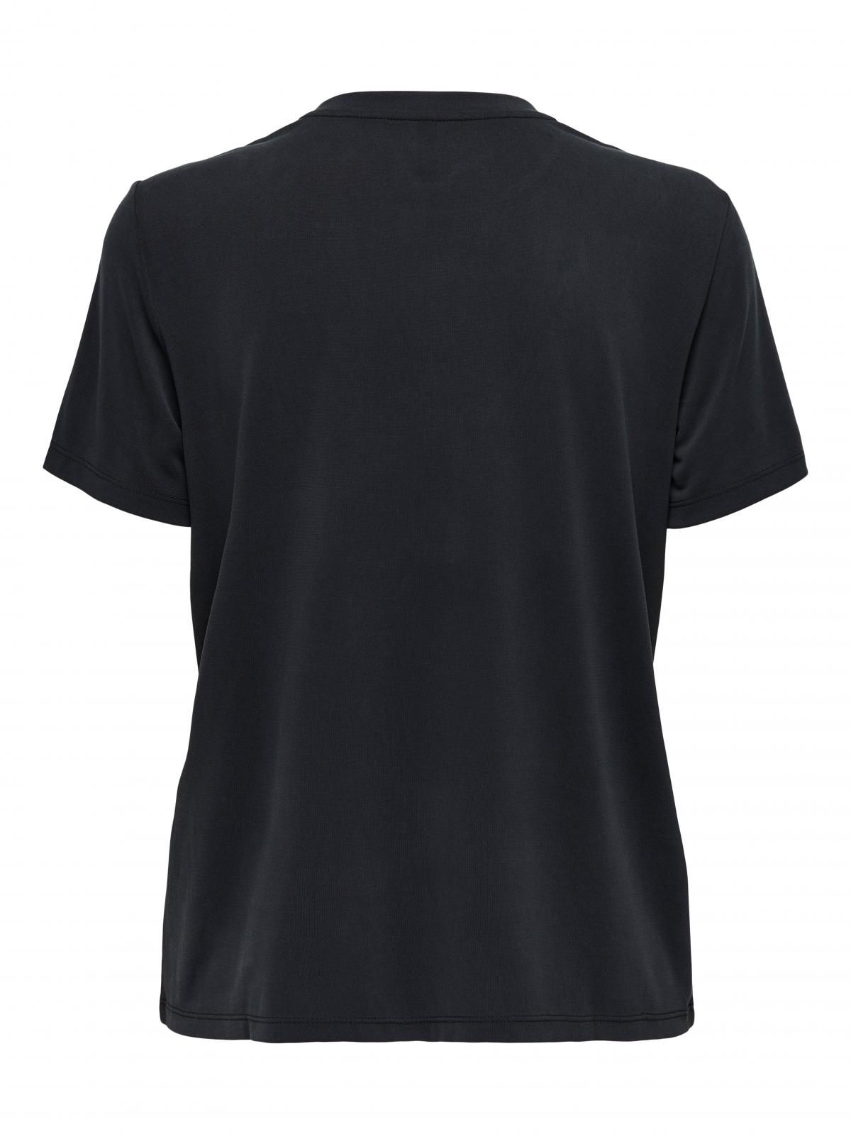 온리 플러스사이즈 그래픽 반팔 티셔츠 15346093_2161_1178768 BLACK / BLACK - 상세 이미지 4