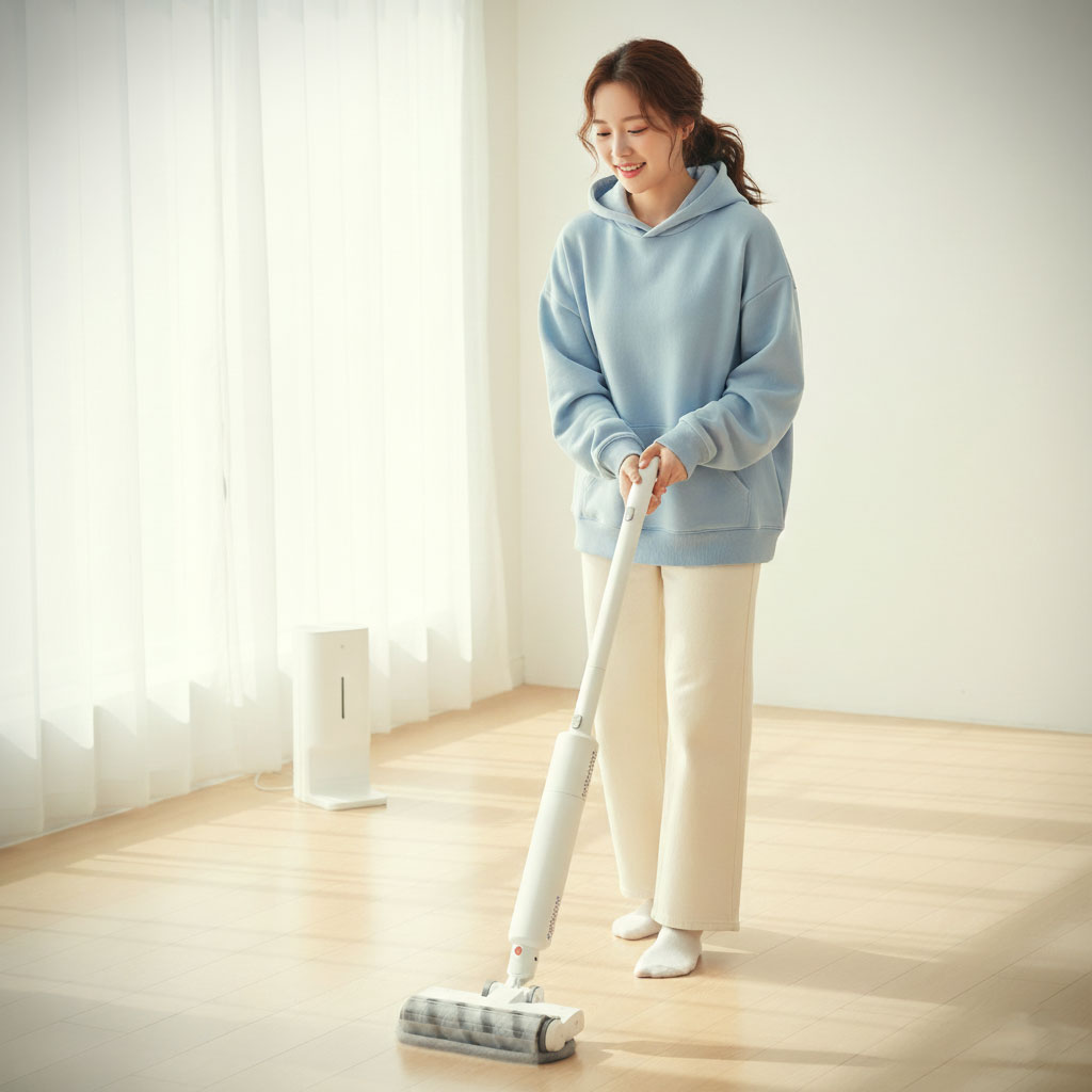 마르고몰 스테이션 무선 청소기 자동 먼지비움 가벼운 본체 - 상세 이미지 3