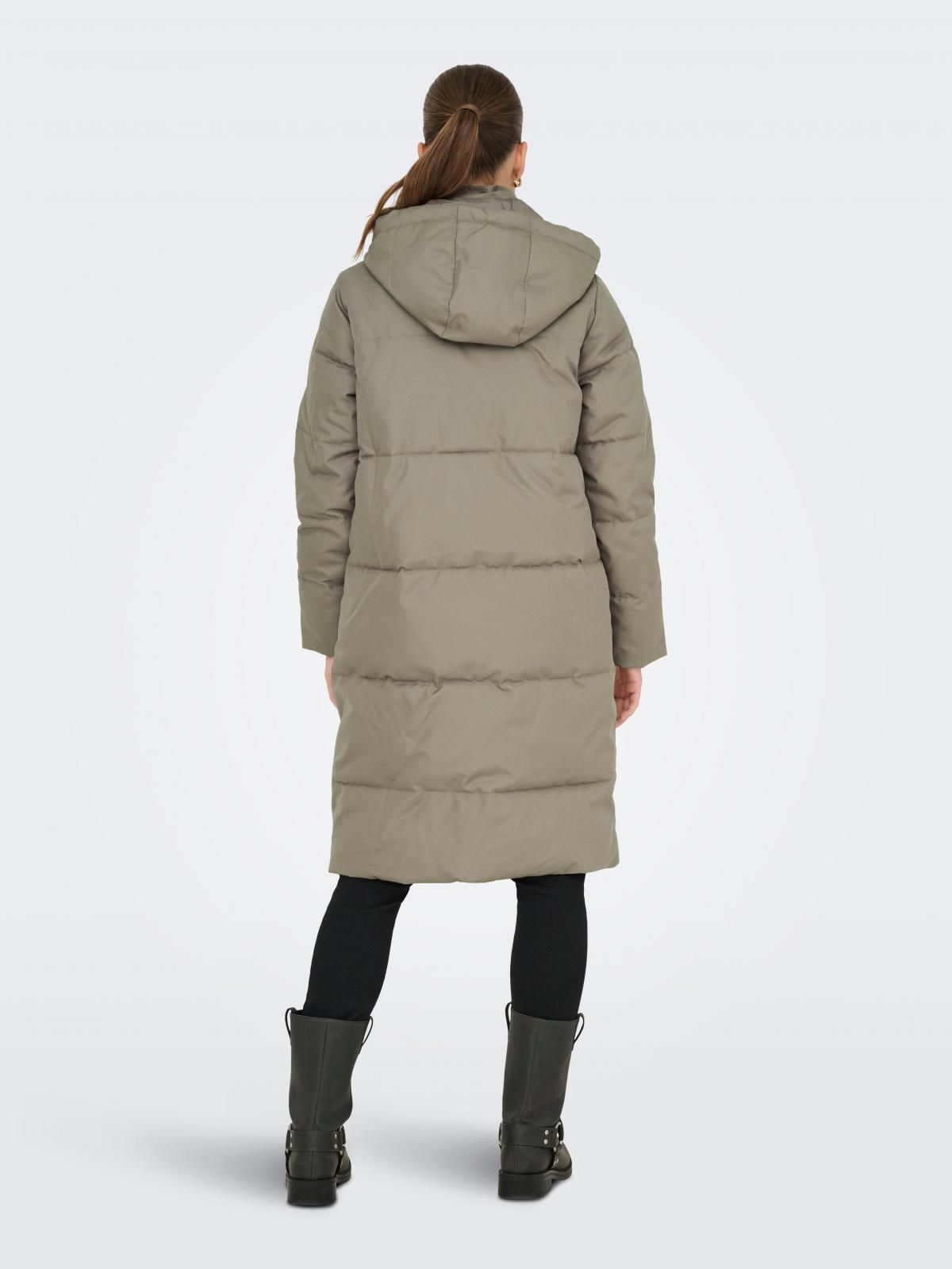 온리 테크니컬 윈드프루프 후드 패딩코트 15318853_120 GREY / WALNUT - 상세 이미지 3