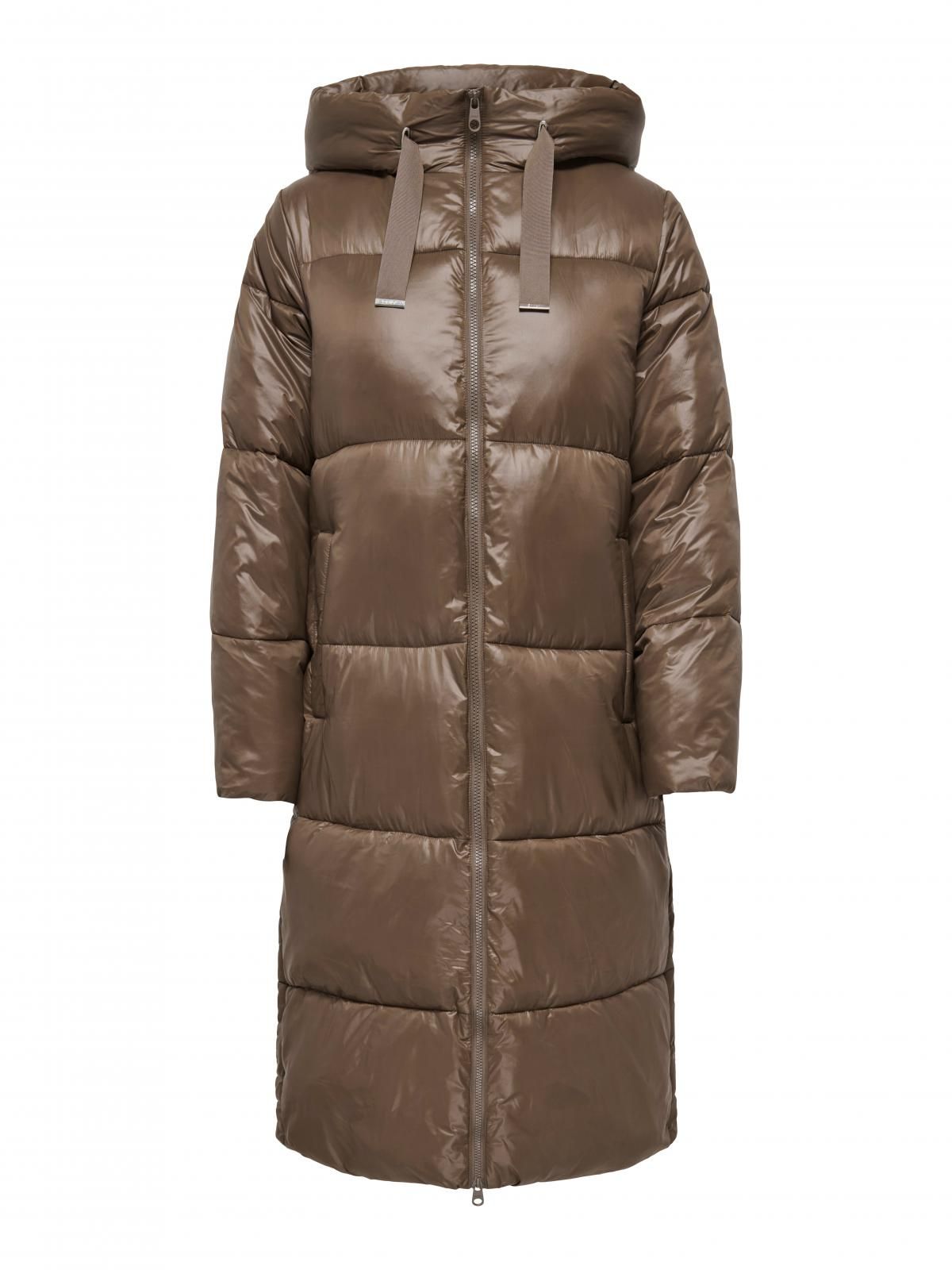 온리 테크니컬 롱 패딩코트 후드 브라운 15373375_271 BROWN / CARAFE - 상세 이미지 3