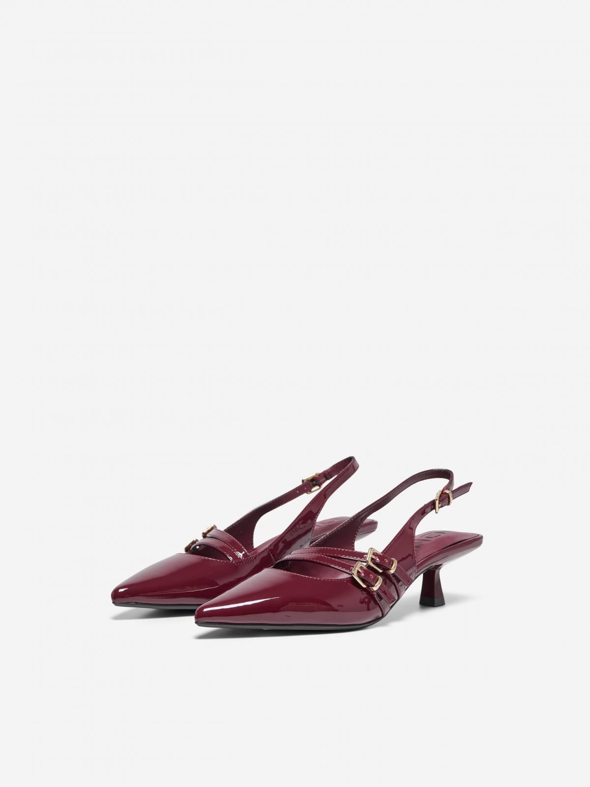 온리 클래식 슬링백 슈즈 포인트토 버건디 15356238_1013 PURPLE / BURGUNDY - 상세 이미지 5