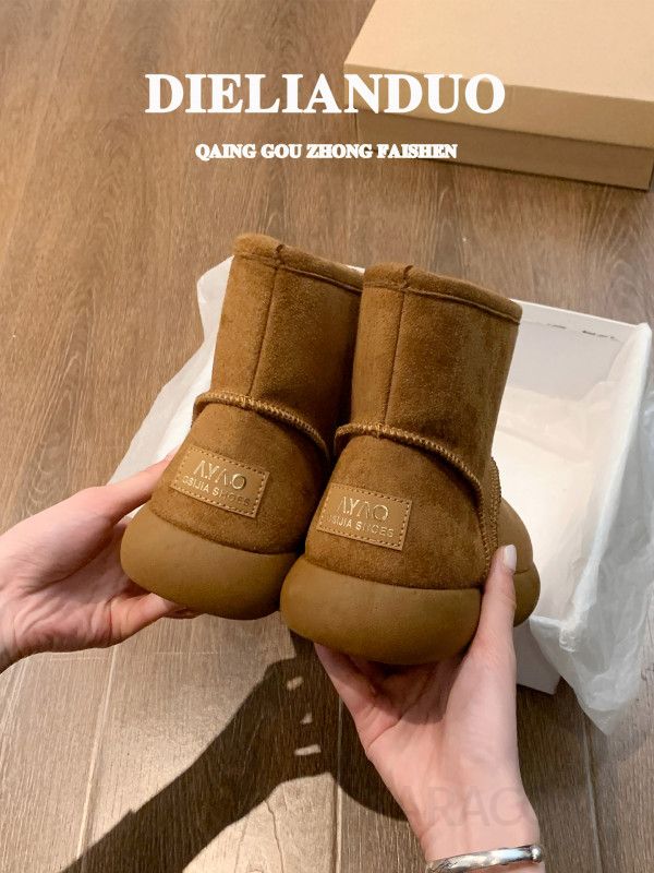 여성 겨울 스노우 부츠 따뜻한 양털 안감 패딩부츠 가벼운 착용감 스타일리시한 미끄럼방지 겨울신발 - 상세 이미지 3