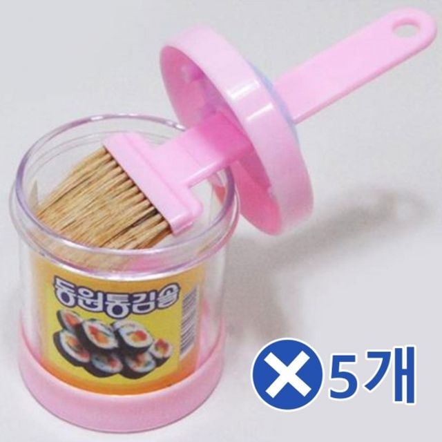 통 기름붓x5개-색상랜덤 베이킹솔 김솔 오일솔 김밥솔 - 메인 이미지