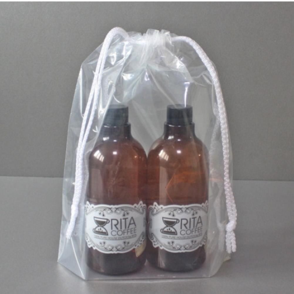 비닐복주머니 25x30+5cm 투명양줄조리개 1개-100장 - 상품 이미지