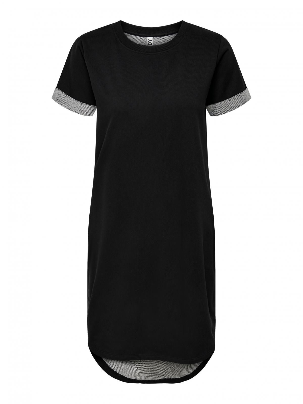 제이디와이 데일리 소프트 저지 반팔 미니 원피스 15174793_2161 BLACK / BLACK - 상세 이미지 3