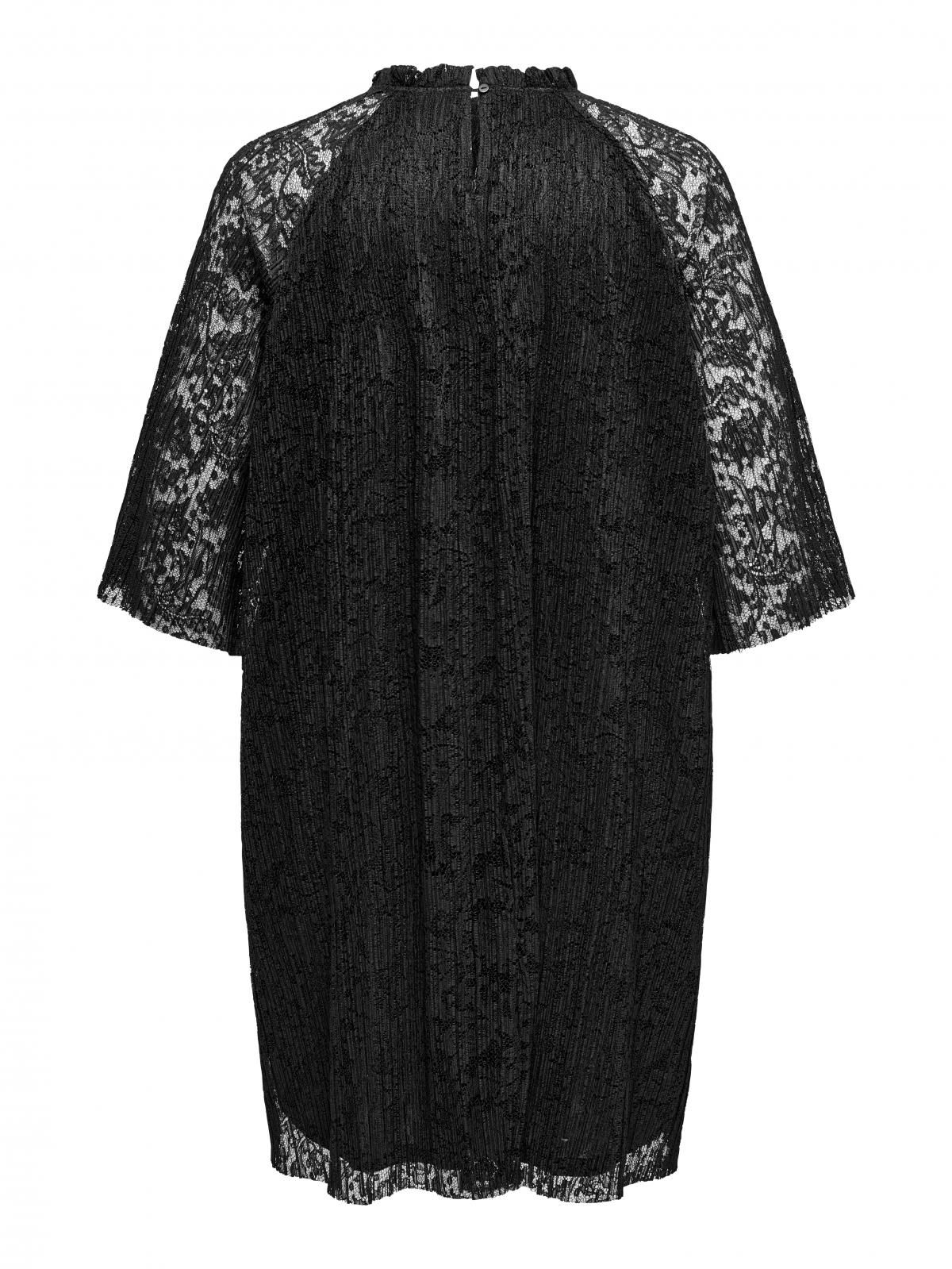 온리 레이스 블랙 미니 원피스 라운드넥 15334212_2161 BLACK / BLACK - 상세 이미지 4