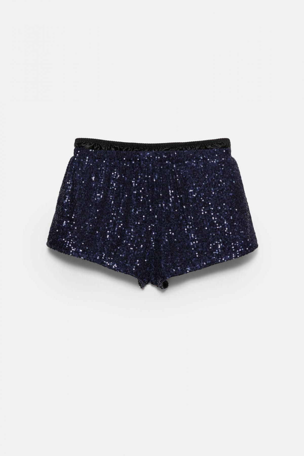 풀앤베어 글리터 시퀸 테크니컬 밴딩 쇼츠 7981/305 BLUE - 메인 이미지