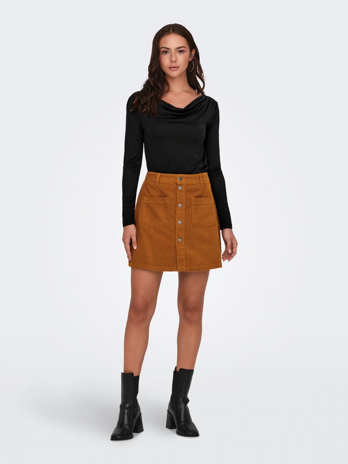 제이디와이 소프트 저지 드레이프 긴팔 탑 15326748_2161 BLACK / BLACK - 상세 이미지 5