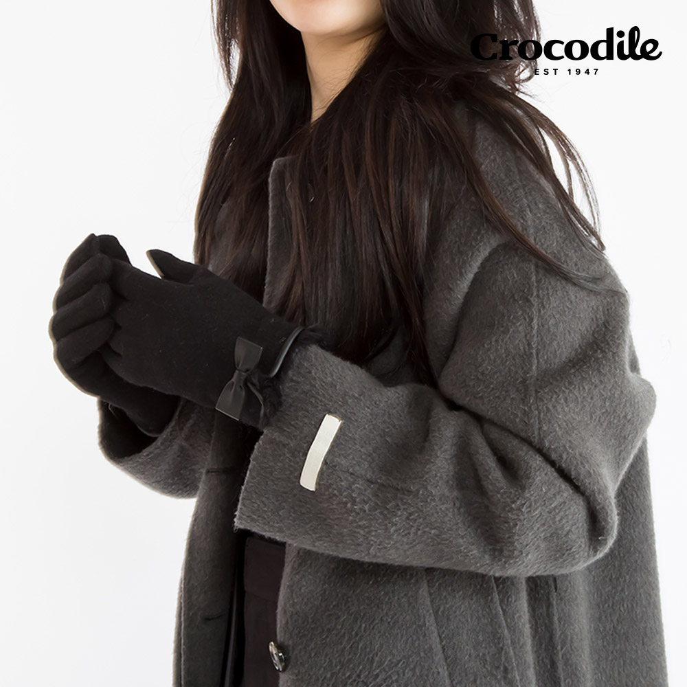 크로커다일 세인트스코트 남/여 커플 겨울 방한 극세사 안감 모 장갑 선물 케이스