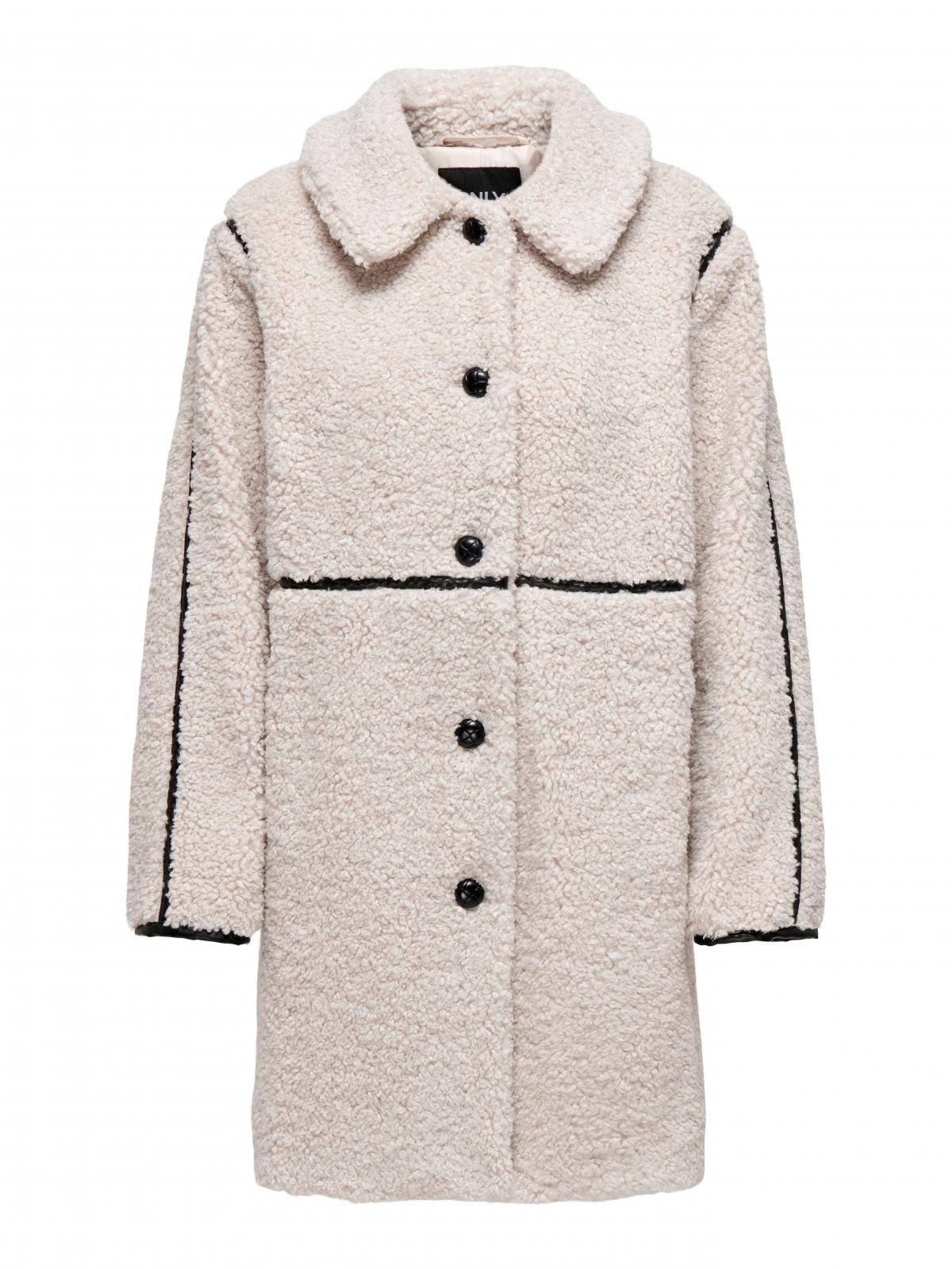 온리 테디 버튼 롱 코트 15325937_115_1121658 BEIGE / PUMICE STONE - 상세 이미지 3