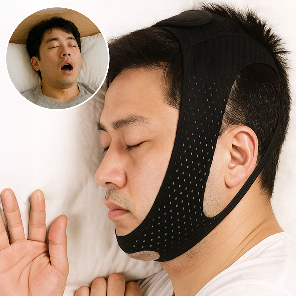 코골이방지 기구 입벌림방지밴드 코골이무호흡 방지기 수면밴드 - 상세 이미지 2