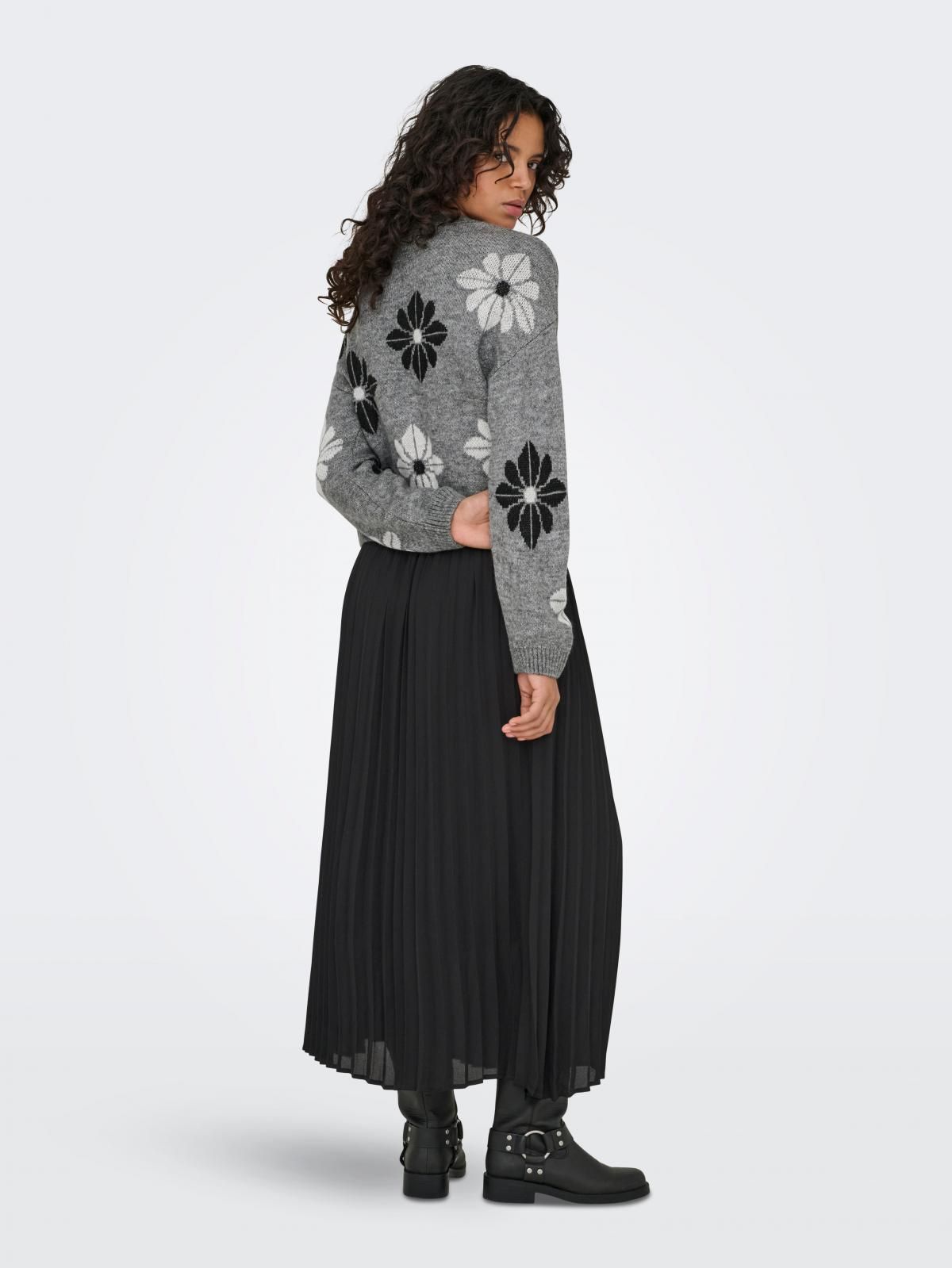 온리 플리츠 롱스커트 밴딩 블랙 15358295_2161 BLACK / BLACK - 상세 이미지 2