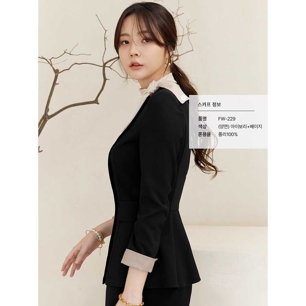 호텔 유니폼 실장 근무복 식당 승무원 긴팔 비서 여성 - 상세 이미지 2