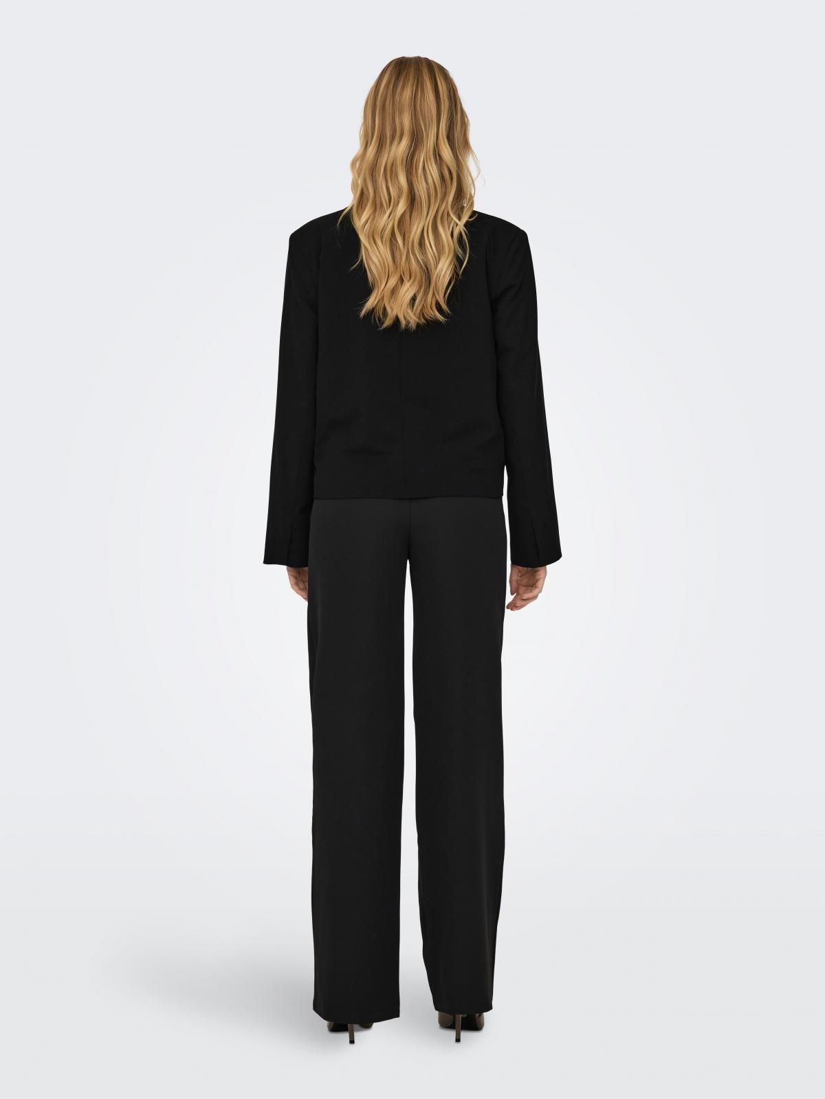 온리 크롭 블랙 테일러드 블레이저 15298708_2161 BLACK / BLACK - 상세 이미지 2