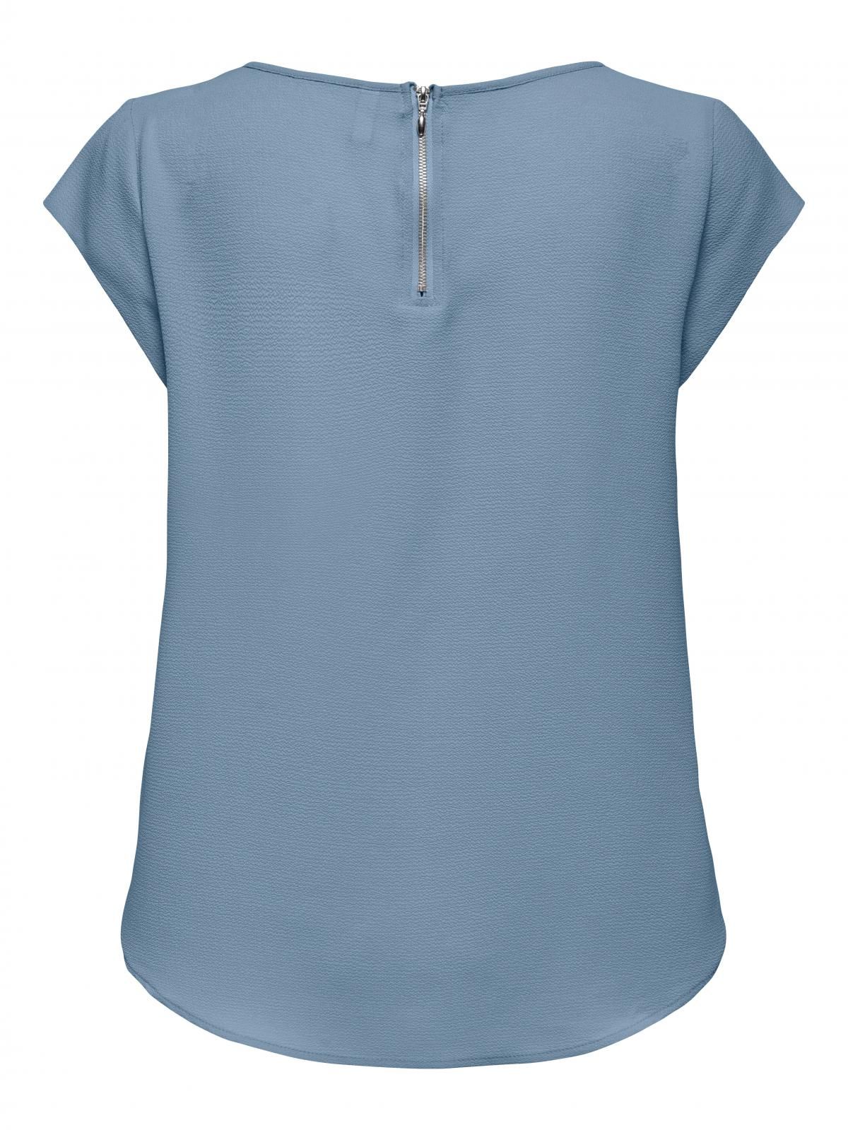 온리 데일리 라운드넥 반팔 티셔츠 블루 15142784_3013 BLUE / SOFT CHAMBRAY - 상세 이미지 5
