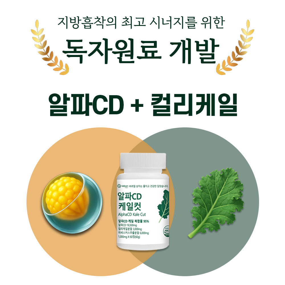 큐랩온 알파CD 케일컷 식이배출제 식약청인증 100% 리파솔린 이미지 6