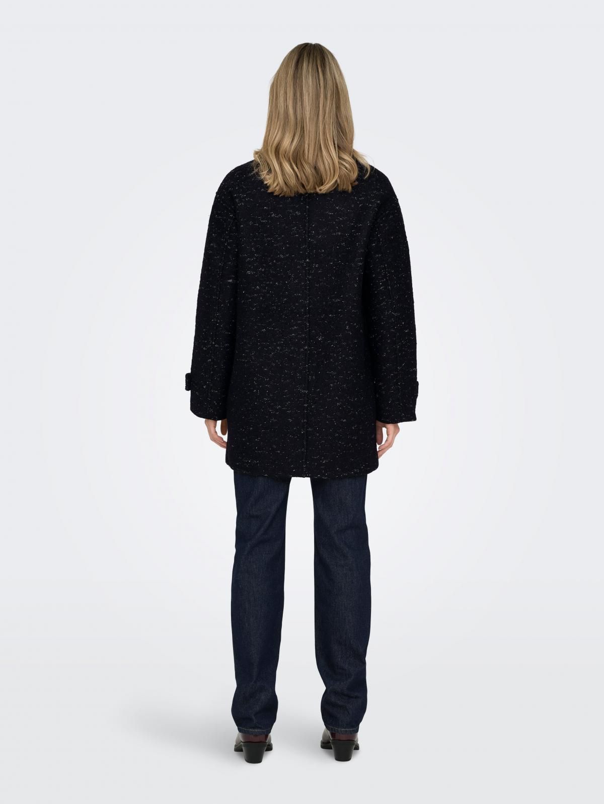온리 테크니컬 하이넥 롱 코트 15321880_2161_1106995 BLACK / BLACK - 상세 이미지 2