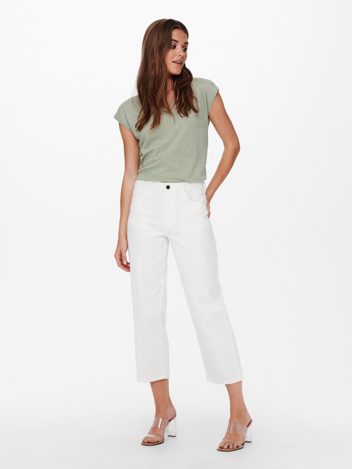 온리 베이직 소프트 라운드넥 반팔 티셔츠 15136069_1661 GREY / DESERT SAGE 이미지 6