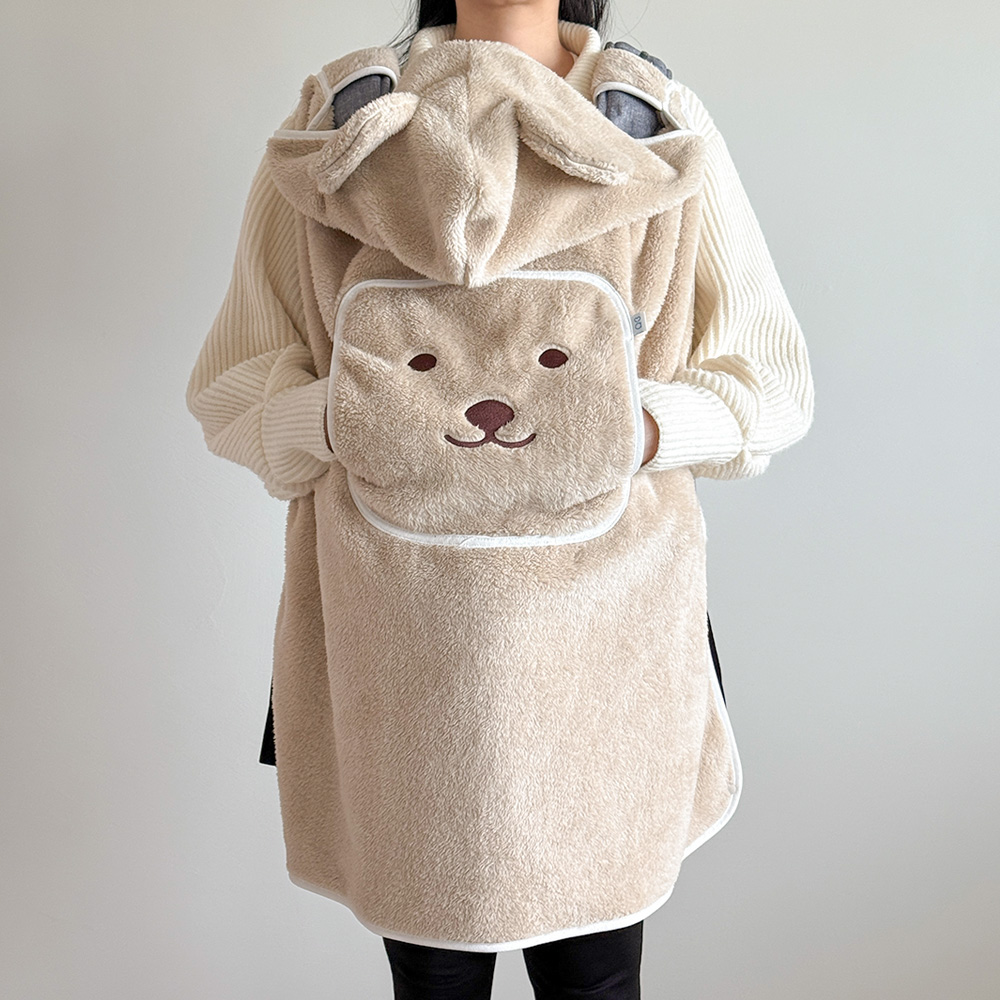 올포홈 아기띠 워머 극세사 아기망토 바람막이 블랭킷 담요 겨울 사계절 포곰포곰