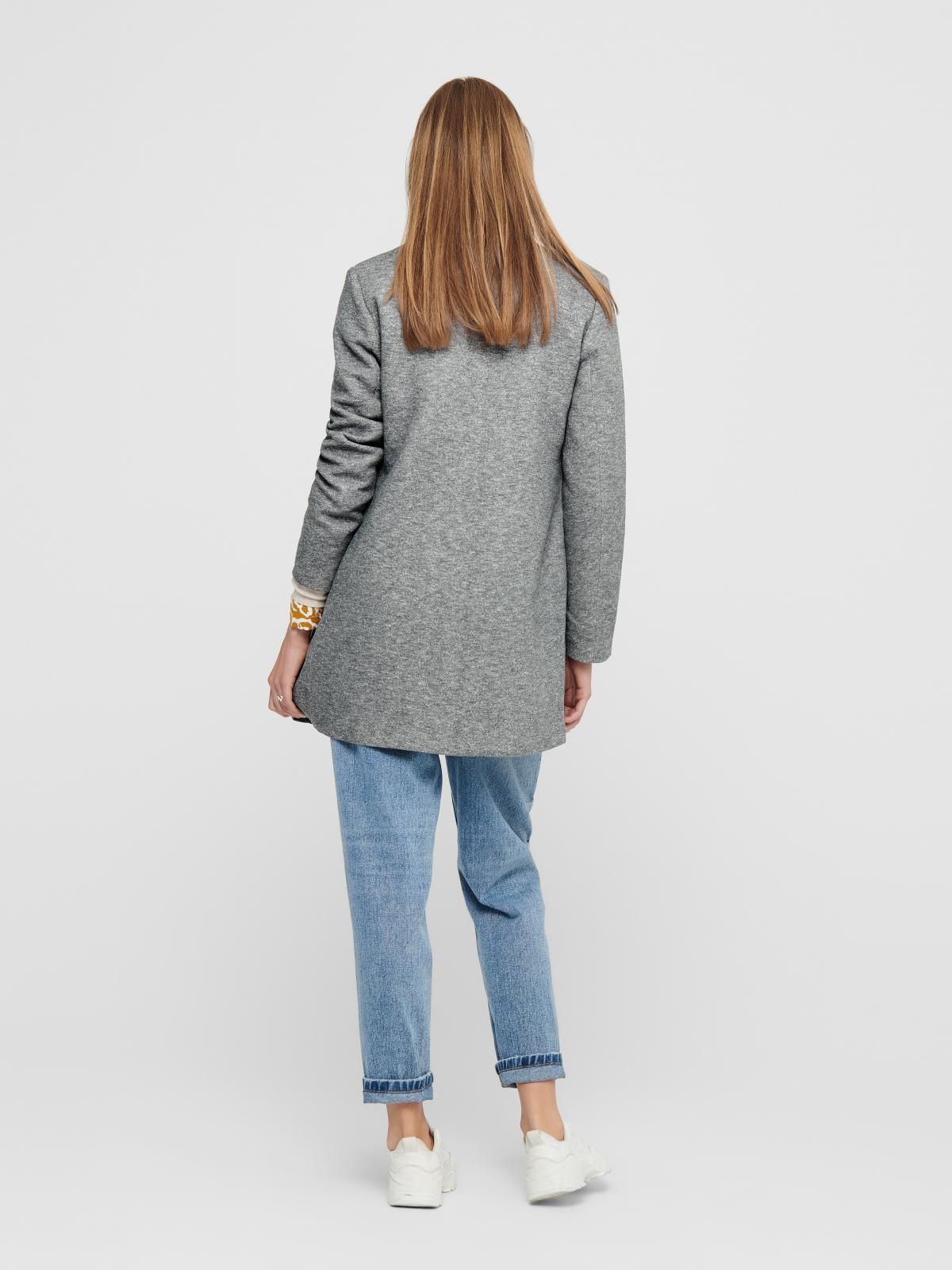 온리 슬림핏 스프레드카라 오픈 블레이저 15149366_2381 GREY / LIGHT GREY MELANGE - 상세 이미지 3