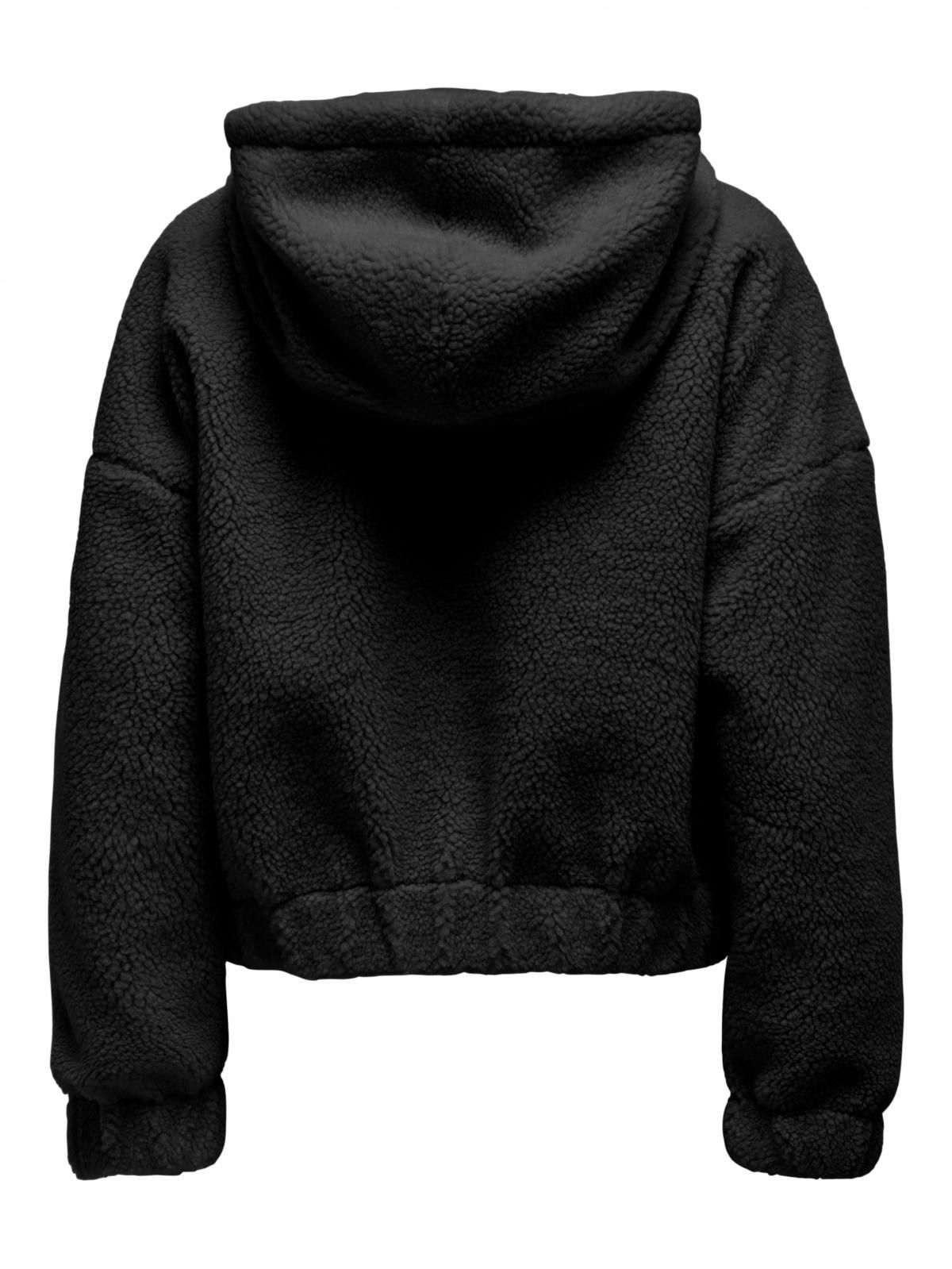 온리 테디 후드 집업 재킷 15335779_2161 BLACK / BLACK - 상세 이미지 4