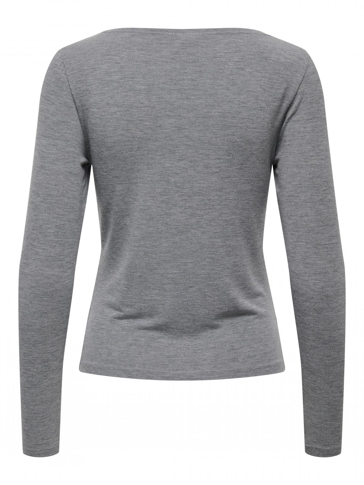 제이디와이 베이직 보트넥 롱슬리브 티셔츠 15357381_2383 GREY / DARK GREY MELANGE - 상세 이미지 4