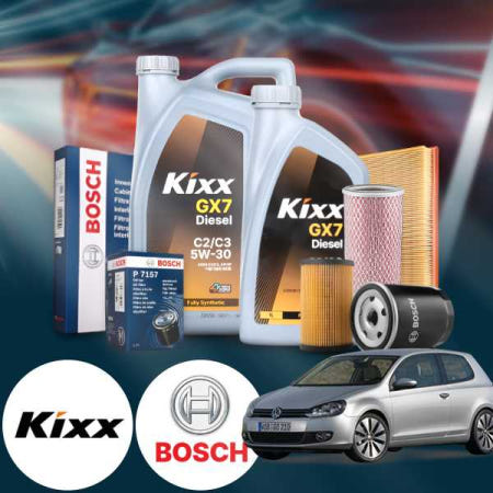 폭스바겐 골프 6세대 2.0TDI (CBA) 디젤 킥스 2025 5w30 합성엔진오일 필터2종세트