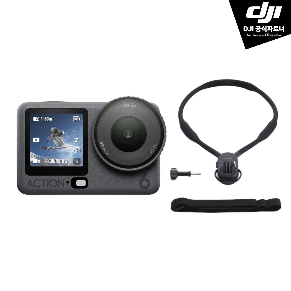 DJI Osmo Action 6 오즈모 액션 6 넥 마운트 촬영 콤보 - 상품 이미지