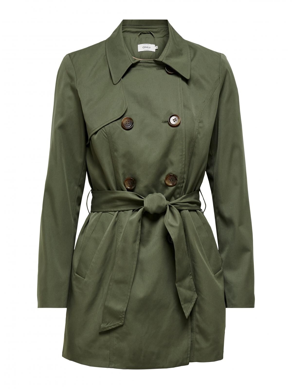 온리 카키 더블버튼 벨트 트렌치코트 15191821_1927 GREEN / GRAPE LEAF - 상세 이미지 4