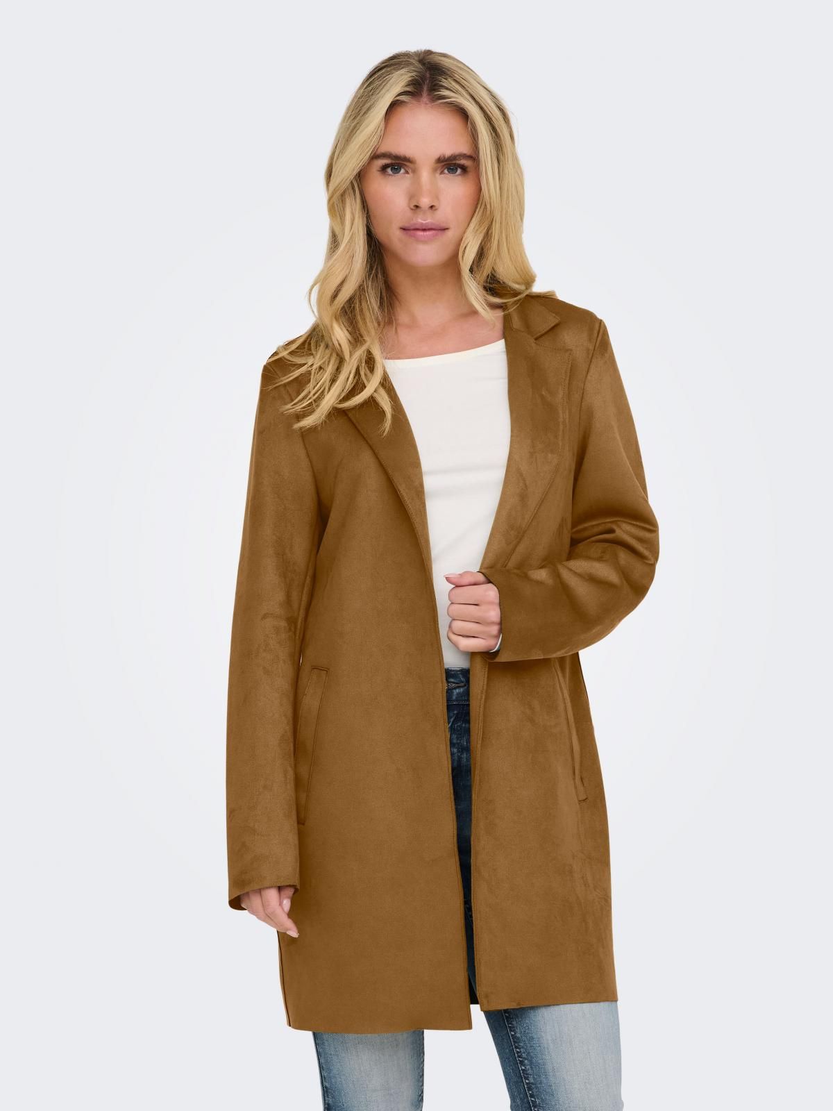 온리 모던 클래식 롱 코트 카멜 15218563_409 BROWN / COGNAC - 상품 이미지