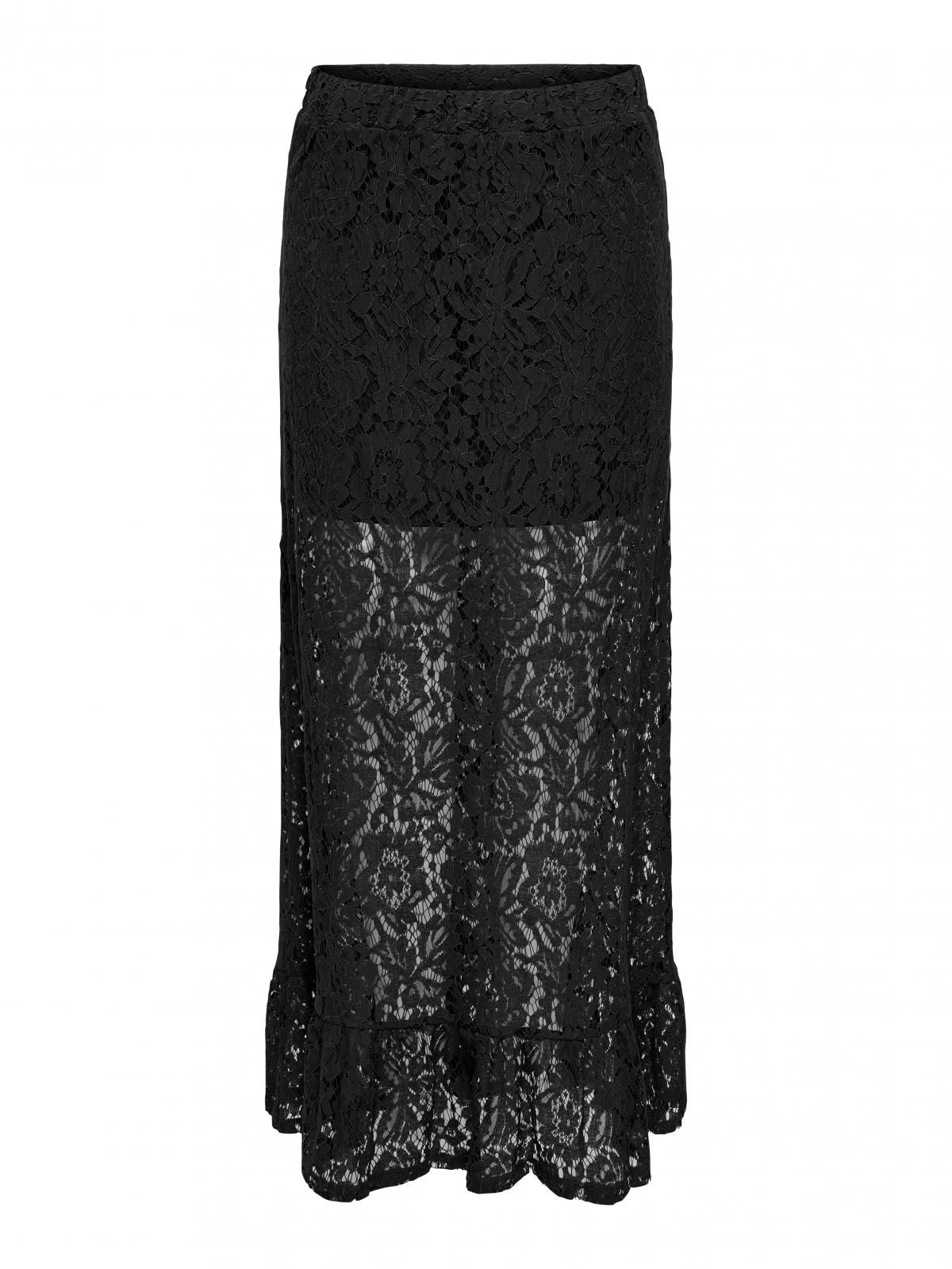 제이디와이 레이스 엘라스틱 롱 스커트 15361647_2161 BLACK / BLACK - 상세 이미지 3