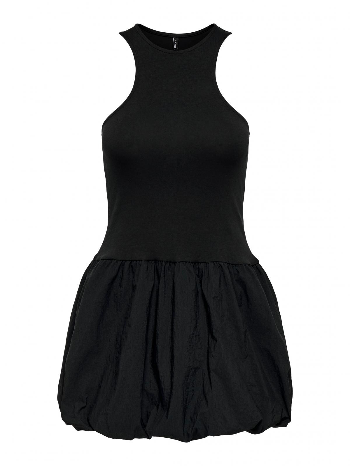 온리 코튼 페플럼 미니 원피스 블랙 15350033_2161 BLACK / BLACK - 상세 이미지 3