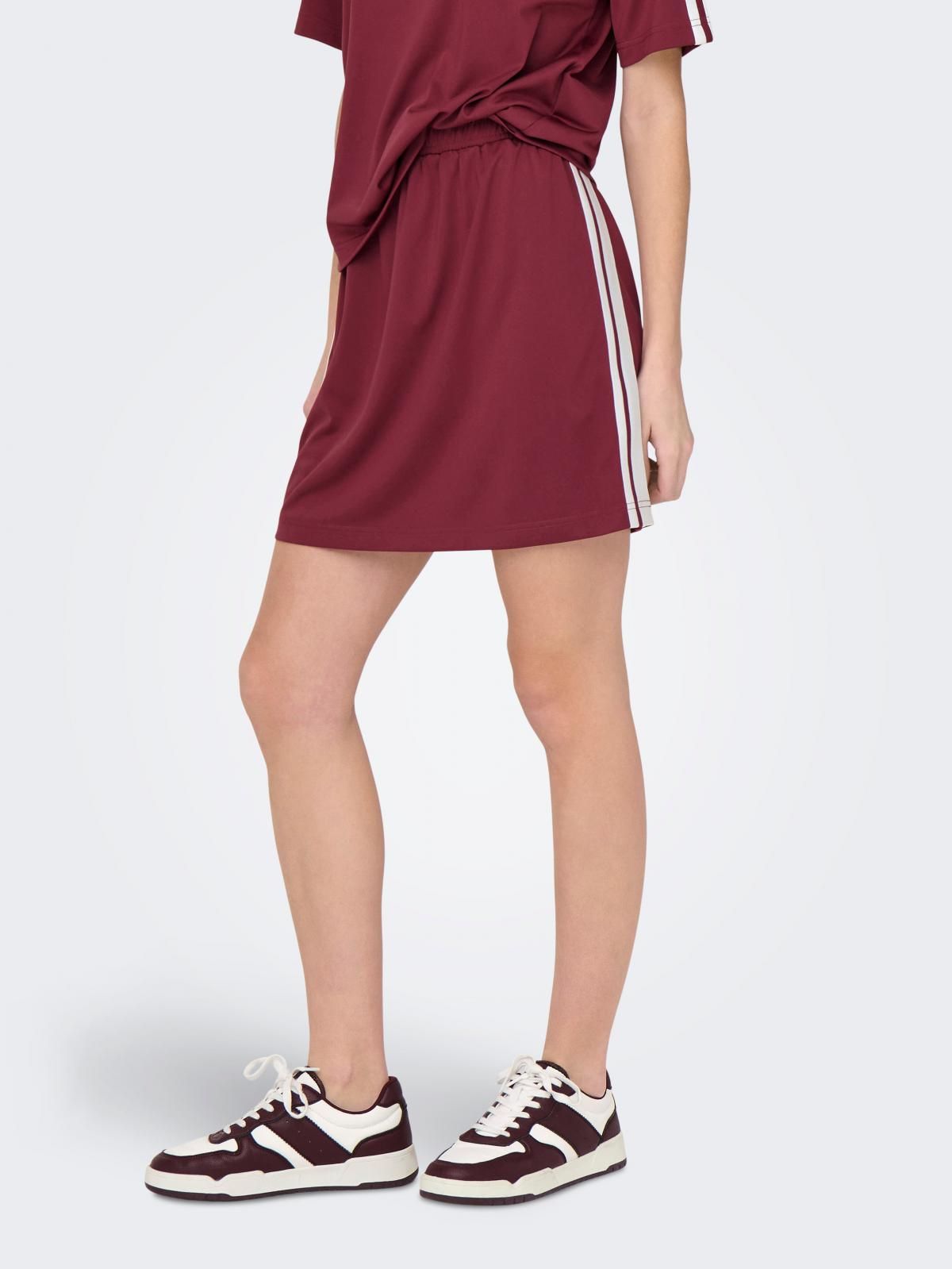 온리 테크니컬 스트레이트 미니 스커트 15351873_875 PURPLE / RUBY WINE - 상품 이미지