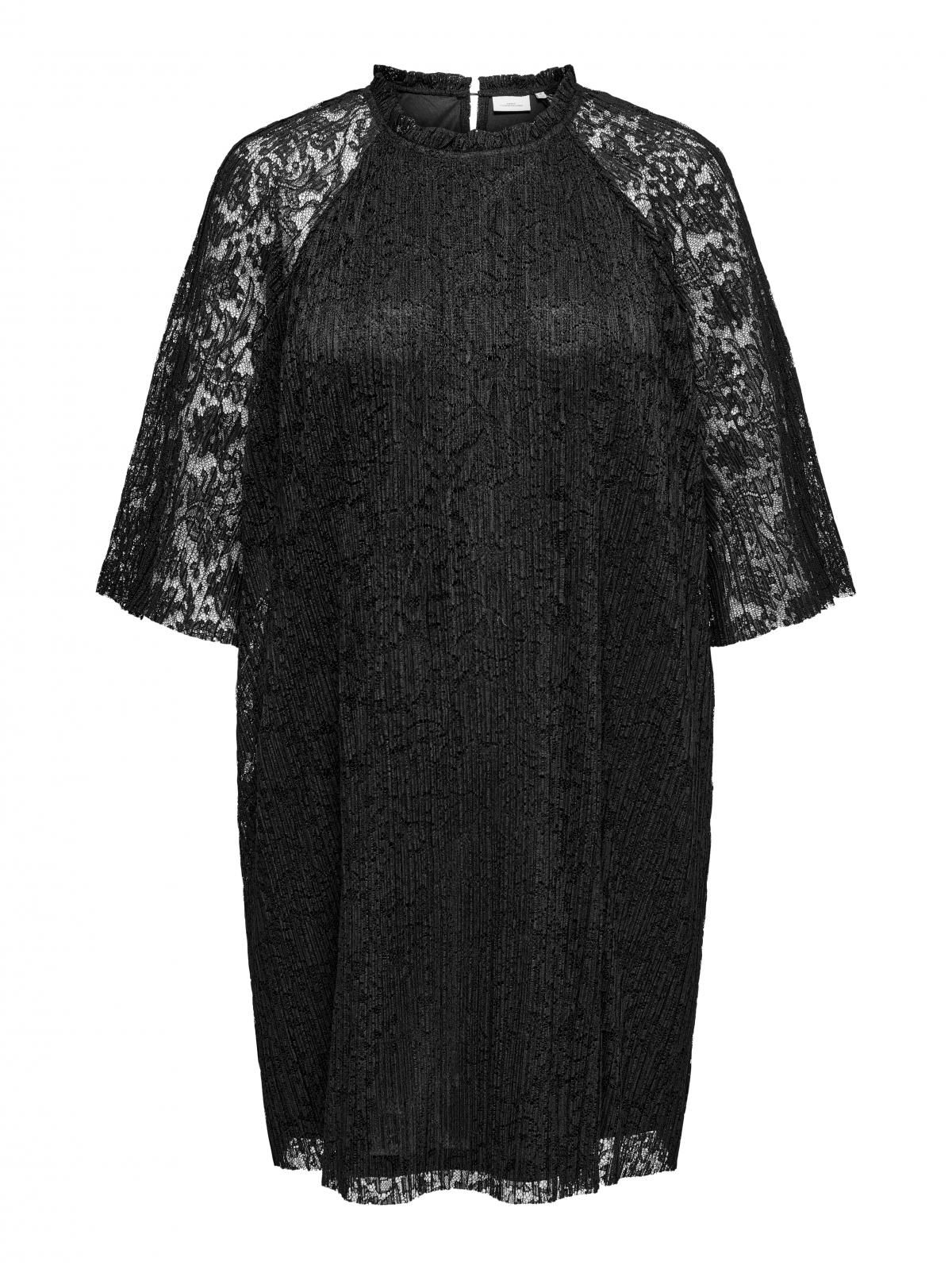 온리 레이스 블랙 미니 원피스 라운드넥 15334212_2161 BLACK / BLACK - 상세 이미지 3