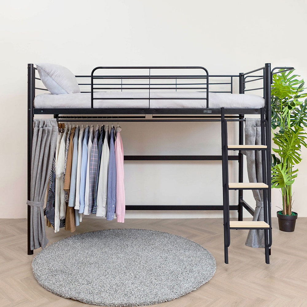 [선물이벤트] 일루일루 코모드i 올인원 기본행거형 벙커침대 옷장 철제 2층 성인 학생 수납