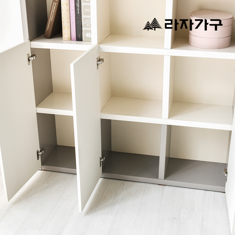 라자가구 메이 거실 서재 수납 책장 1200, 5단, 아이보리 이미지 8