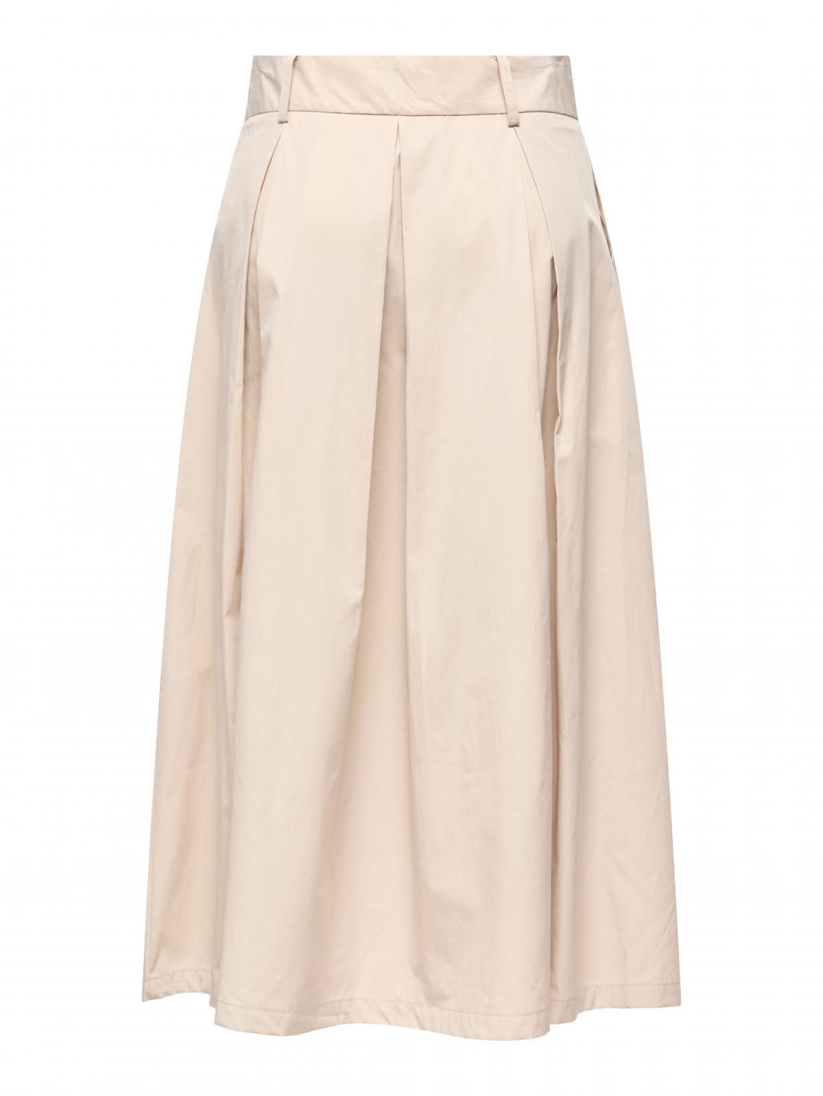 온리 플리츠 베이지 롱 스커트 벨트 15348773_14783 WHITE / FRENCH OAK - 상세 이미지 4
