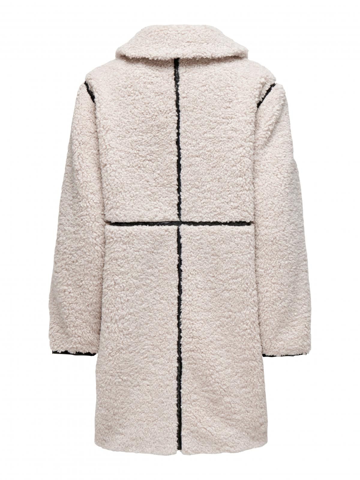 온리 테디 버튼 롱 코트 15325937_115_1121658 BEIGE / PUMICE STONE - 상세 이미지 4