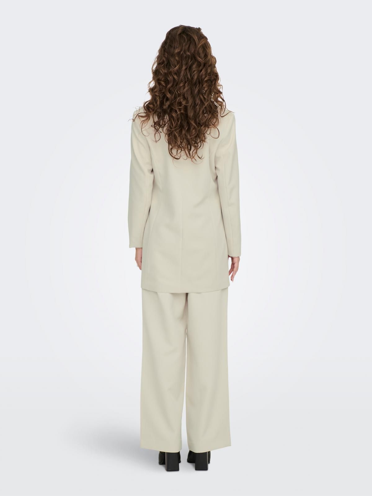 온리 테일러드 롱 블레이저 15245203_115 BEIGE / PUMICE STONE - 상세 이미지 2
