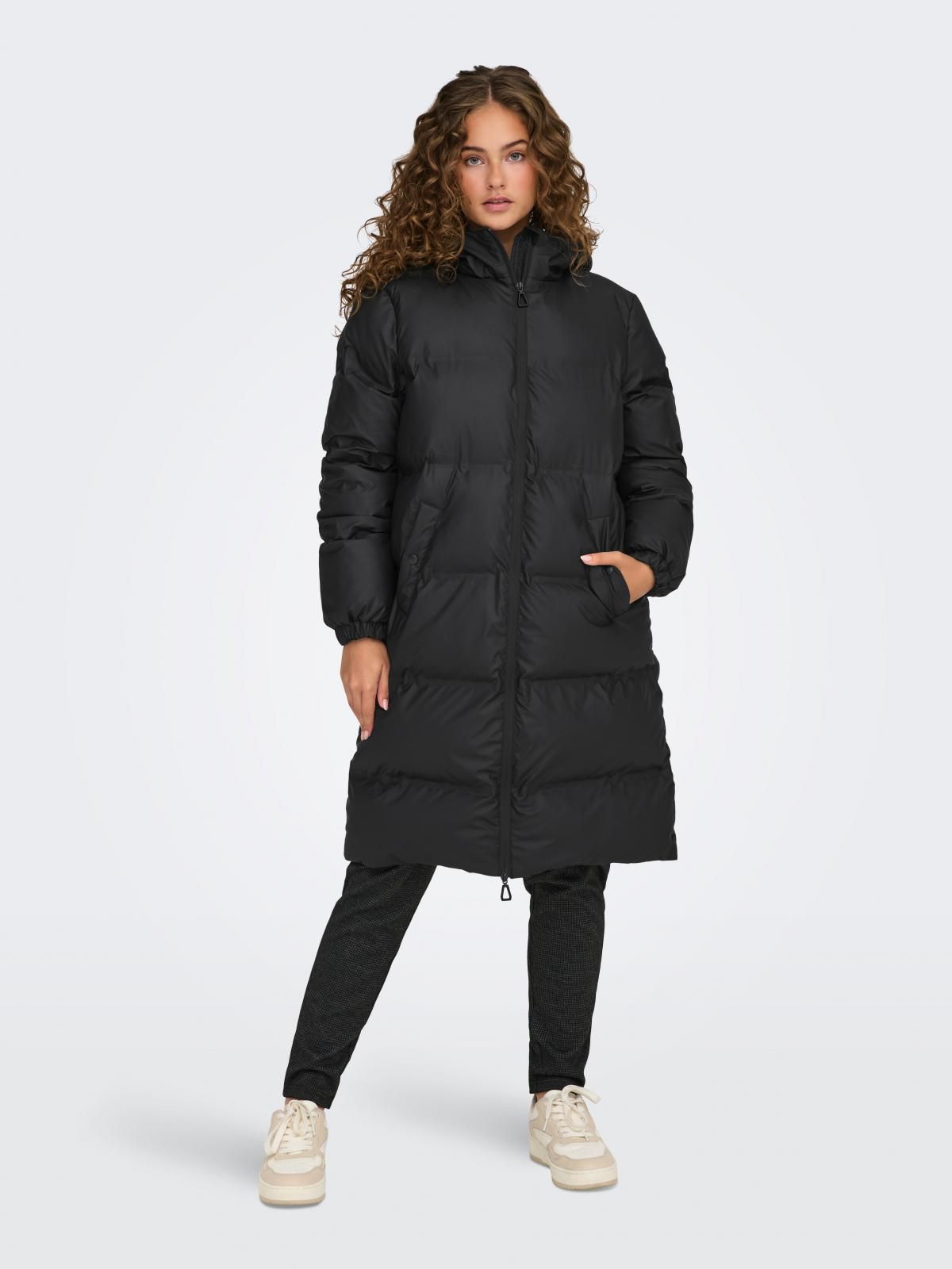 온리 테크니컬 롱 패딩 코트 15323225_2161 BLACK / BLACK - 상세 이미지 5